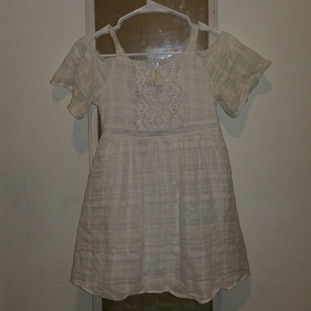 White Cold Shoulder Dress